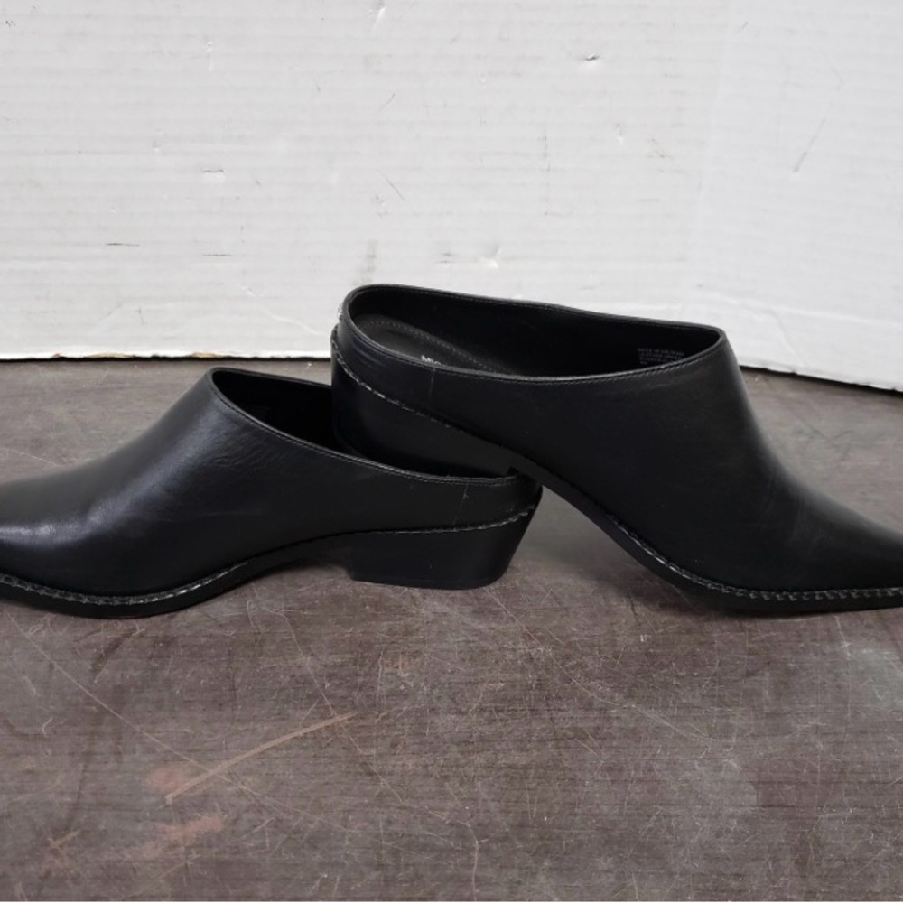 Michael Kors Black Leather Women’s Mules - Size 8 - Picture 3 of 7